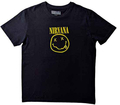 Rock Off Nirvana Unisex T-Shirt Yellow Smiley Flower Sniffin (size L)
